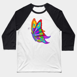 Butterfly Side Baseball T-Shirt